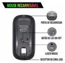 Mouse Sem Fio Recarregável Wireless Led Rgb Ergonômico Novo